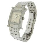 Hermes HERMES H Watch Wristwatch Diamond Bezel HH1.230 Stainless Steel Quartz Analog Display Silver Dial Women's - Image 2