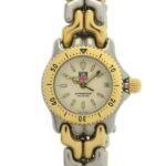 TAG Heuer Cell Series S95.708 SS Ivory Quartz Watch Silver Gold 0395TAG HEUER