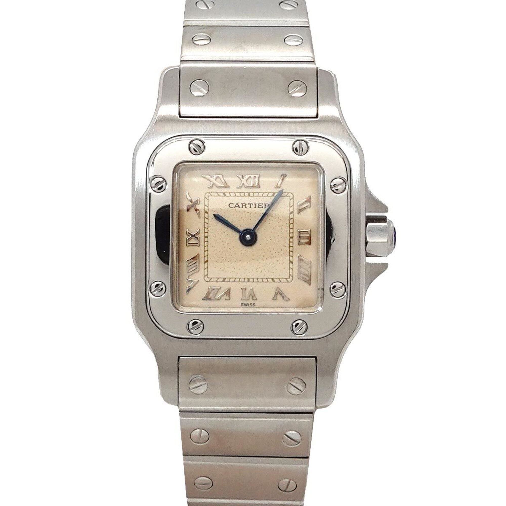 2000_4f9e7a8d-15c6-437f-936a-4179c6cbf844.jpg Cartier Santos Galbee SM W20024D6 Wo Ivory Quartz - Image 1