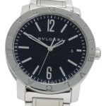 Bulgari BVLGARI Men's Watch, Brand: Date Automatic AT Stainless Steel SS BB41S Silver Black Open Caseback - Image 2