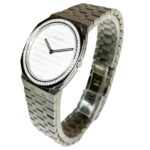 Gucci 25H Watch, Total Weight 57g, Stainless Steel, Quartz Movement, Silver Dial, YA163401 - Image 2