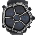 JACOB & CO 5 Time Zone Ghost Watch GMT JC-GST-WHD Stainless Steel x Rubber Black Quartz Digital Display Dial Men's