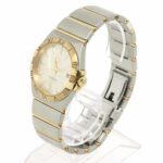 Omega Constellation Two-Tone 123 20 35 60 02 002 Boys' Date Silver 18KPG Quartz - Image 3