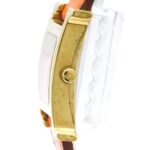 HERMES H Watch Gold Plated Leather Quartz Ladies Watch HH1.201 - Image 4