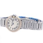 CARTIER Cartier Ballon Bleu SM Bezel Diamond WE902079 Women's Watch K18PGxSS 40308 - Image 3