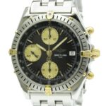 BREITLING Chronomat 18K Gold Steel Automatic Mens B13047