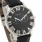 Tiffany & Co. Atlas Dome Chronograph Watch, Stainless Steel/Leather, Men's - Image 4