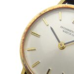 International Watch Company (IWC) Vintage Watch, Caliber 41, 18K Yellow Gold x Leather Strap, Manual Winding, Analog Display, Silver Dial, Ladies'. - Image 8