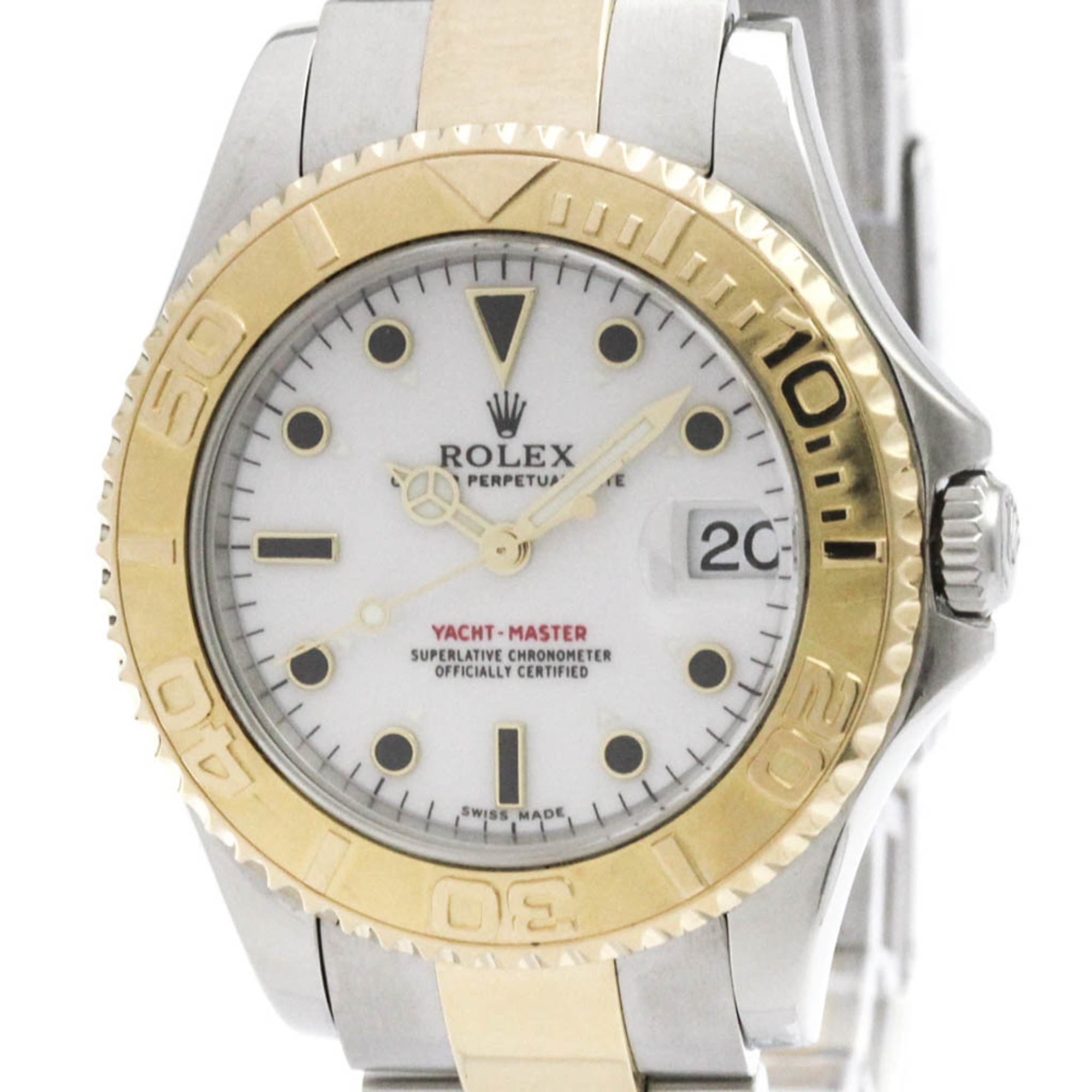 2000_567767fd-ecae-4532-b75d-4d6e2e875e13.jpg ROLEX Yacht-Master A Serial 18K Yellow Gold Steel Automatic Unisex Watch168623 - Image 1