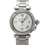 Cartier Pasha C Meridian GMT W31078M7 Boys' Date Silver Automatic Movement