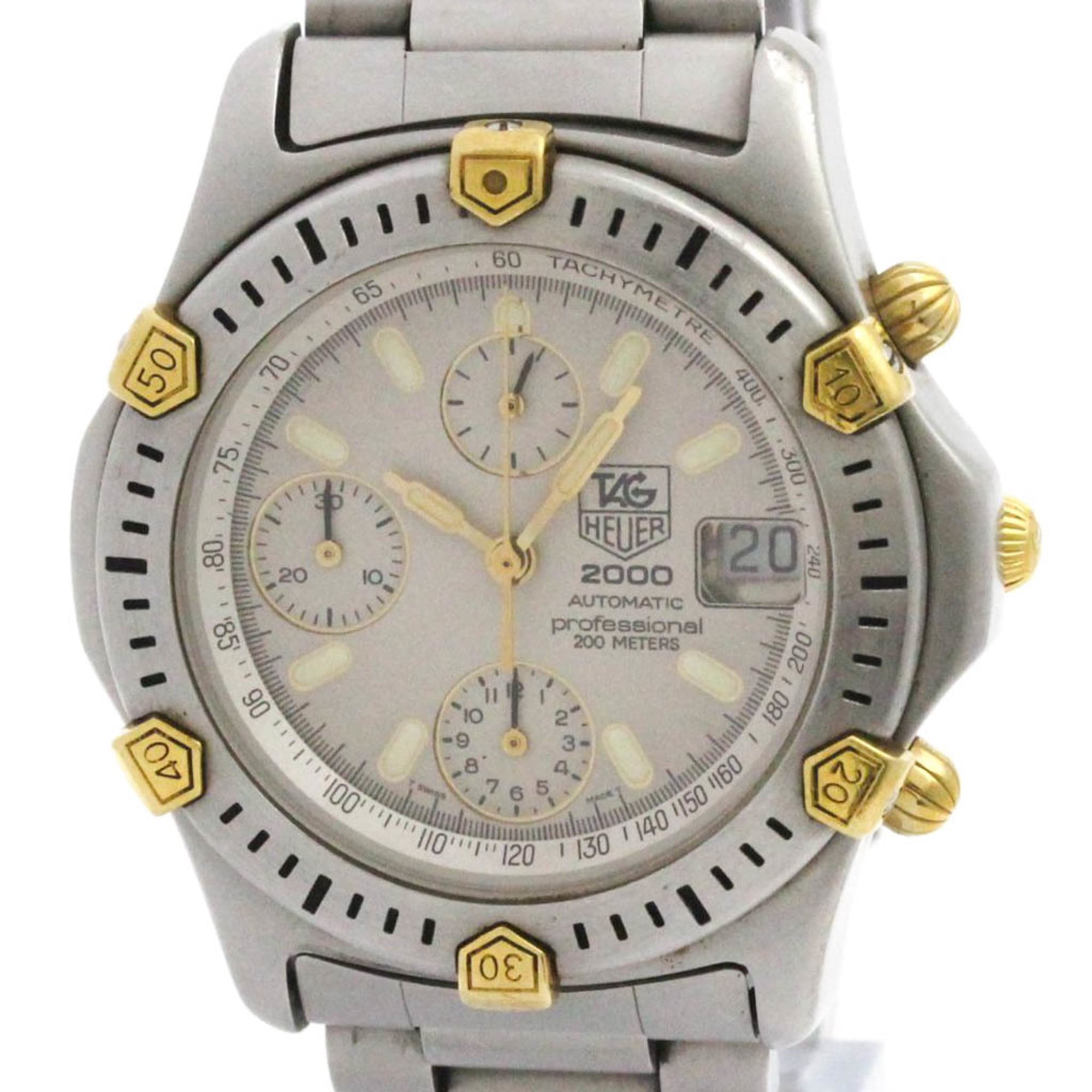 2000_571f96b0-fd6d-46f6-a153-4c87b6126542.jpg TAG HEUER 2000 Professional Chronograph Gold Plated Steel Watch 165.806 - Image 1