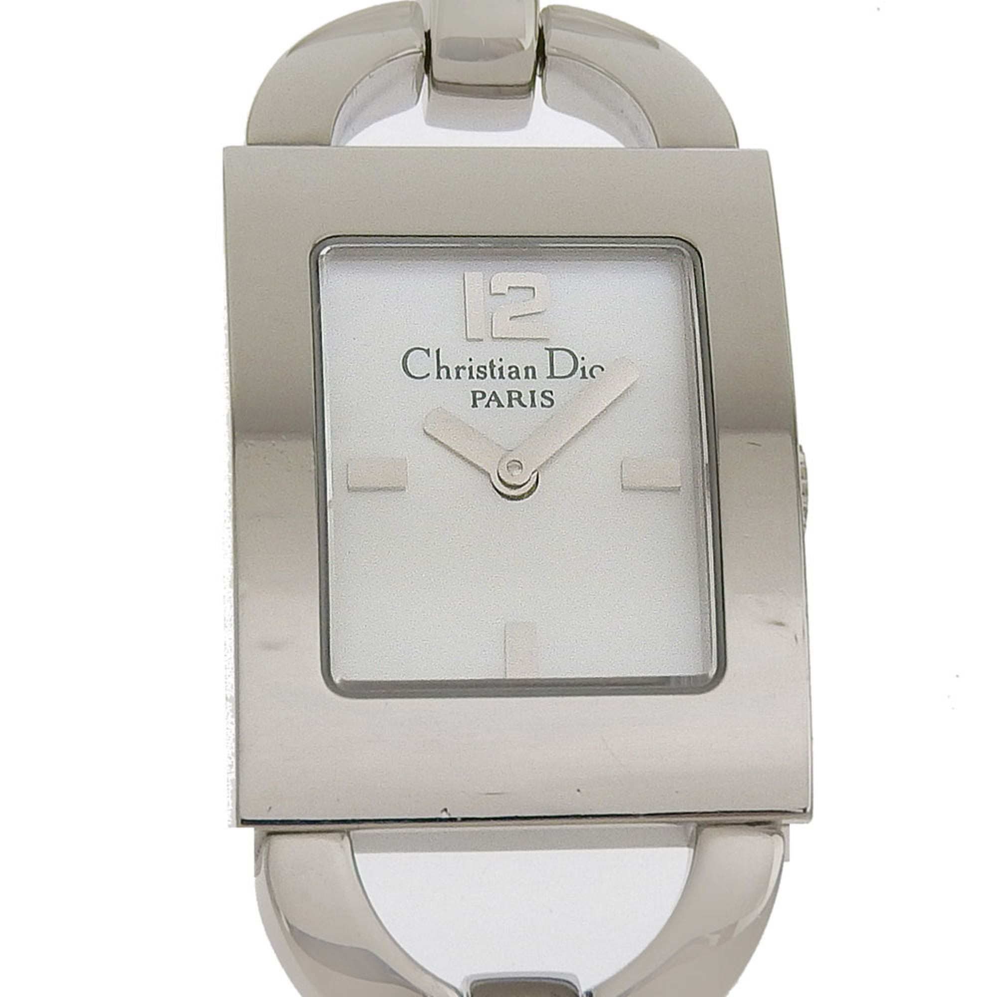 2000_57659815-2266-4595-adcb-69412d4c0c35.jpg Dior Maris Watch D78-109, Stainless Steel, Quartz, Analog Display, White Shell Dial, Women's - Image 1