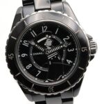 Chanel Mademoiselle J12 La Pausa Ceramic Men's Watch, Black, Model H7609 - Image 3