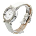 Tiffany & Co. Atlas Heart Date Watch Z1300.11.11A20A71A, Quartz Movement, White Dial, Stainless Steel, Leather, Women's - Image 2