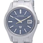 CITIZEN The Citizen AQ4100-65L Men's Titanium Solar Watch with Indigo-Dyed Washi Dial (40289) - Image 2