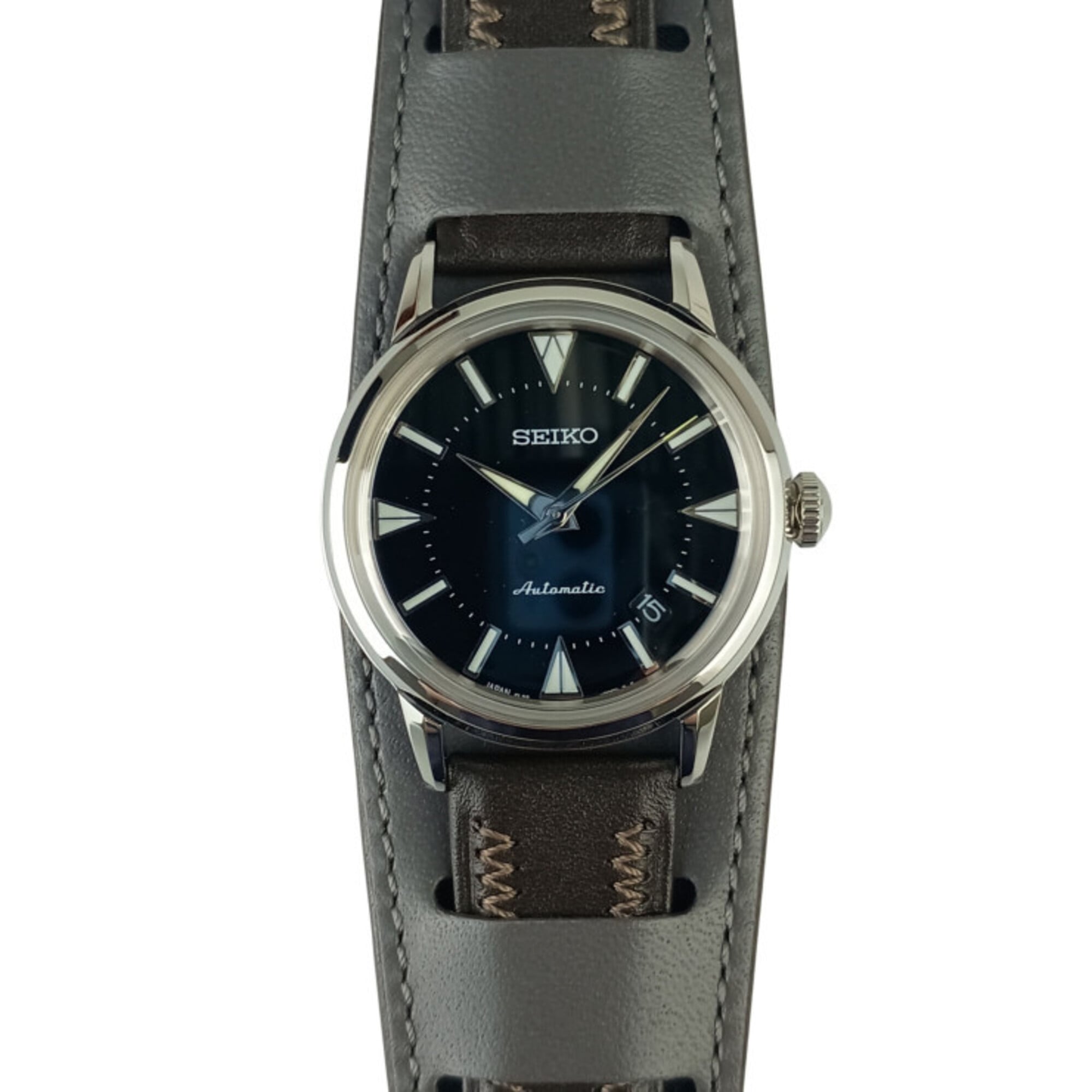 2000_595492a2-b2a8-4805-b194-886be64e741a.jpg SEIKO Prospex Alpinist Reissue Design Limited Edition of 1959 Pieces 6L35-00E0 SJE085 Black Dial Stainless Steel Leather Strap - Image 1