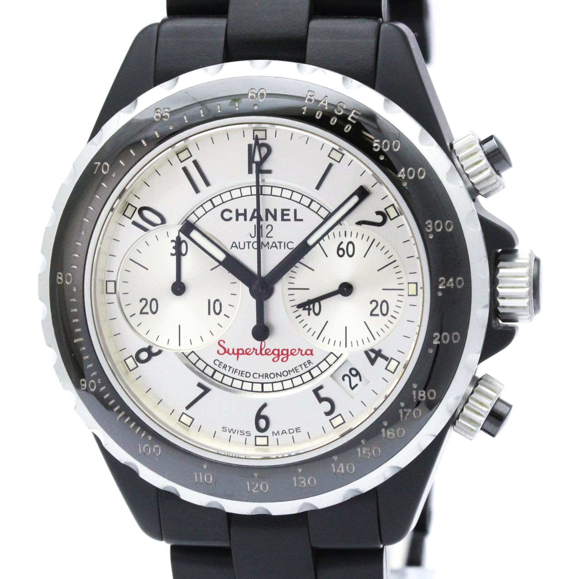 2000_5b51066e-0667-4f85-8ac7-2f7d1cc6381d.jpg CHANEL J12 Super Leggera Chronograph Aluminium Rubber H2039 - Image 1