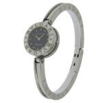 BVLGARI Bzero1 Watch, BZ22SS, Stainless Steel, Quartz Movement, Analog Display, Black Dial, Women's - Image 2