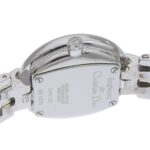 Christian Dior Bakira Watch D44-120 Stainless Steel Silver Quartz Analog Black Dial Women's - Image 6