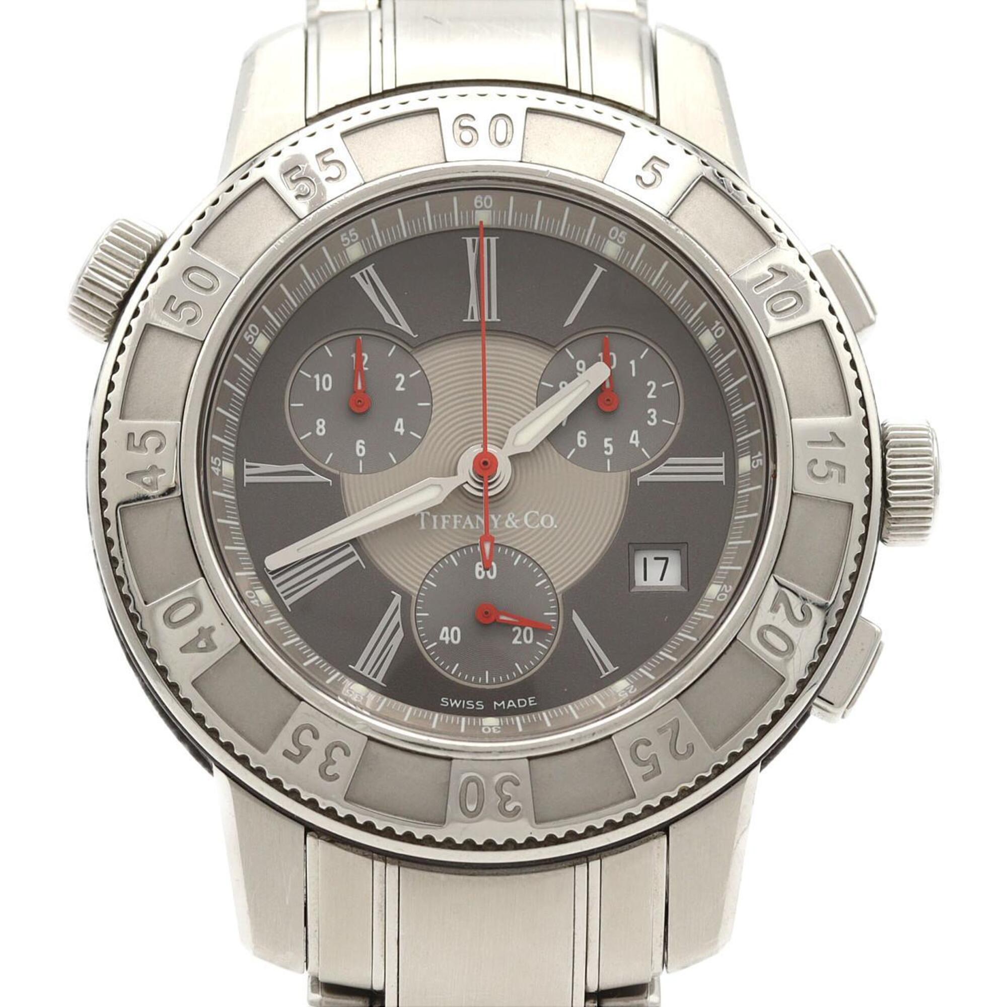 2000_5e0bb556-f220-4626-b566-9c691777fe5e.jpg Tiffany T-57 SS Quartz Watch - Image 1