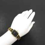 Chanel Premiere Large Size H0001 Wo Black Gold Quartz - Image 3