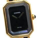 Chanel CHANEL PremiÃ¨re M Watch, Gold Plated Leather, Women's, Black, H0001 - Image 3