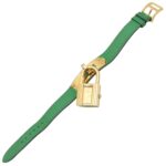 Hermes Kelly Watch, Gold Plated (GP), Leather Strap, Ladies' Champagne Color, KE1.201 - Image 3