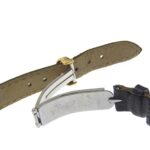 Christian Dior watch, model 58.121.2, gold-plated leather strap, gold quartz, analog, white dial, women's. - Image 8