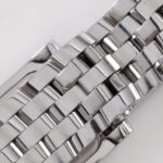 Longines DolceVita watch L5.655.4, stainless steel, silver, quartz, small seconds, navy dial, men's. - Image 9