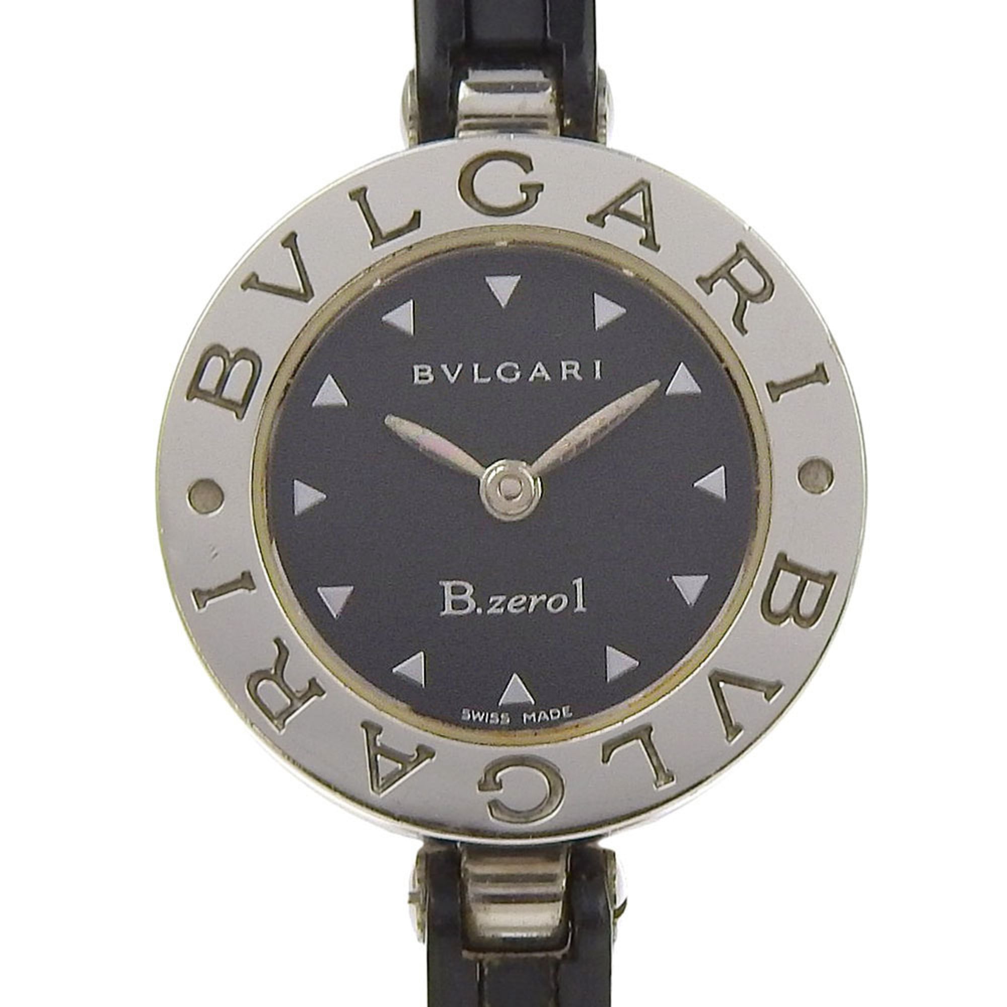 2000_62527fb3-6ab8-4465-8395-a4321ee635fa.jpg BVLGARI Bzero1 BZ22S Women's Watch with Stainless Steel and Rubber Quartz Movement, Analog Display, Black Dial - Image 1