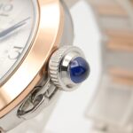 Cartier Pasha de watch, 18K pink gold (PG) stainless steel, boys' size, silver tone, W2PA0008 - Image 6