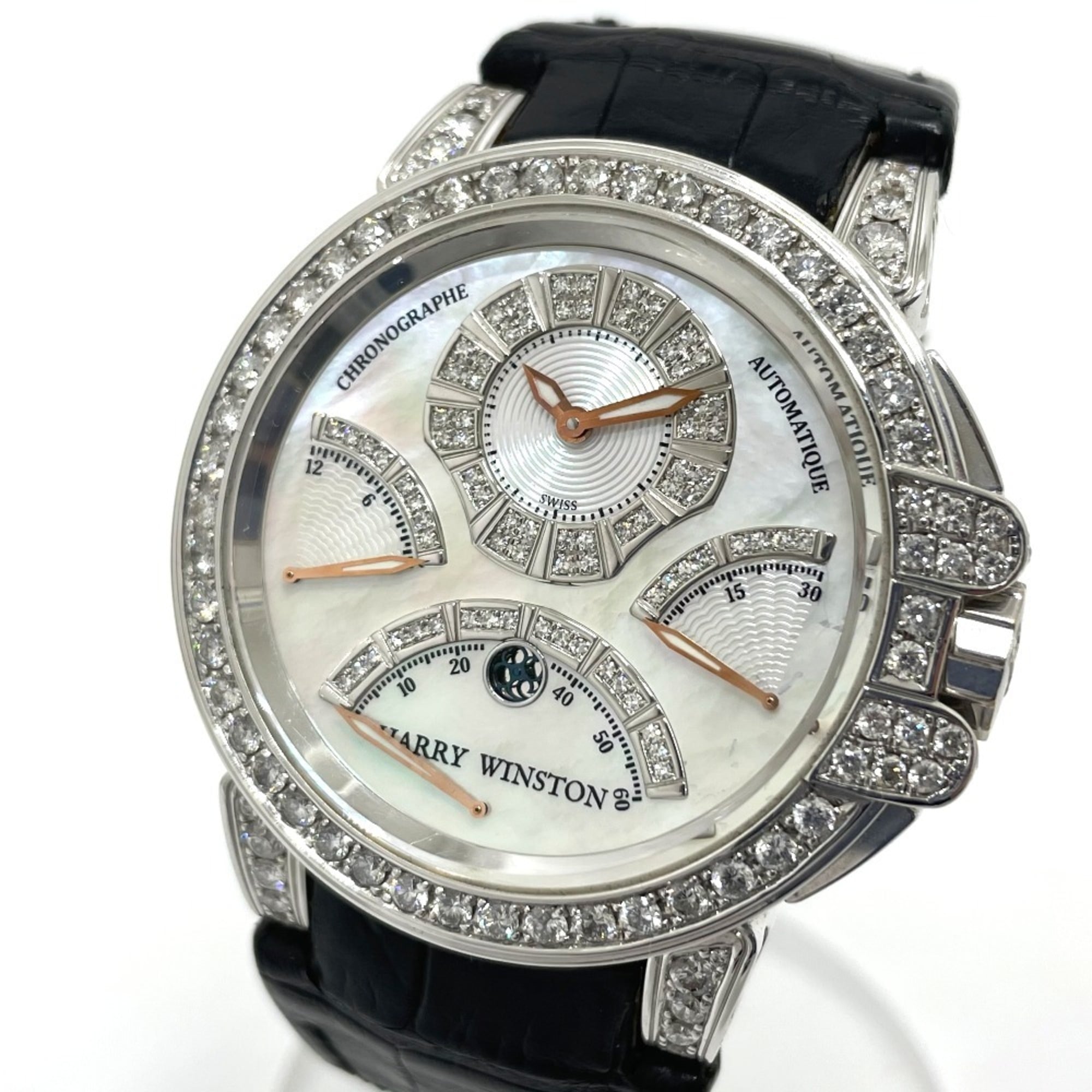 2000_62ef5bf6-cdf2-4089-8a65-5db73cbbf5e9.jpg HARRY WINSTON MCRA44W Ocean Chrono Triple Retrograde Automatic 18K White Gold - Image 1