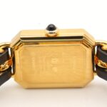 Chanel CHANEL PremiÃ¨re M Wristwatch, Gold Plated (GP), Leather Strap, Women's, Black, H0001 - Image 5