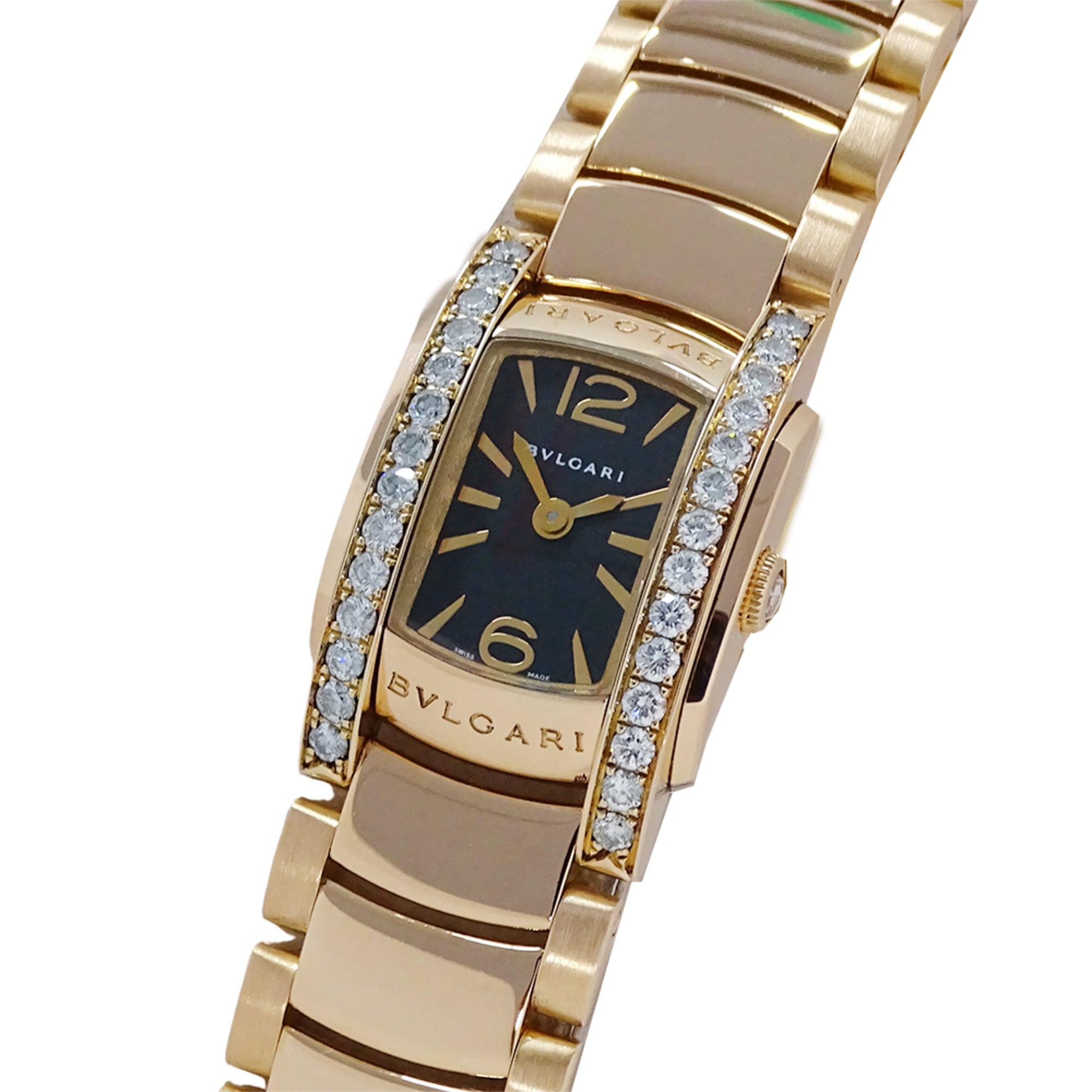 2000_646ba588-f659-4fbf-9c9d-cf8171e995ad.jpg Bulgari BVLGARI Women's Watch, Brand: Assioma, Diamond Quartz, QZ, 750PG 18K Pink Gold, AAP26G - Image 1