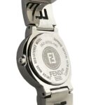 FENDI 3050L Logo Motif Stainless Steel Quartz Silver 31341 - Image 5