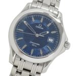 Omega Seamaster 2511.81 Brand Name 120m Water Resistant Date Quartz Movement Stainless Steel (SS) Silver & Blue