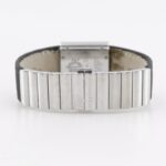 Christian Dior Riva Watch D80-100, Stainless Steel and Canvas, Quartz Movement, Analog Display, Silver Dial, Women's - Image 5