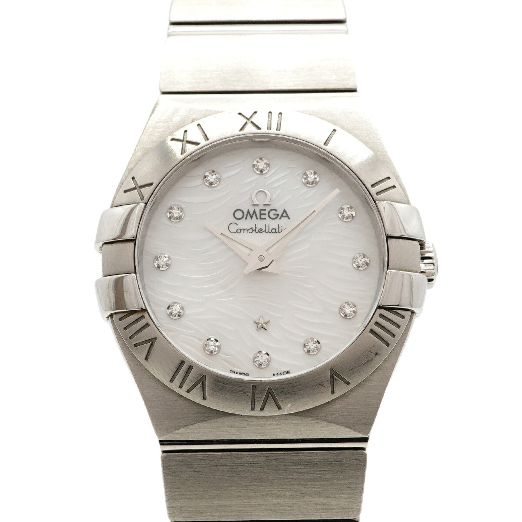 2000_657639de-be64-4ca6-9887-a93aaaaeabd9.jpg Omega Constellation Plume Diamond 123.10.27.60.55.004 White Dial Wo - Image 1