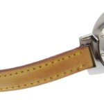 Louis Vuitton Tambour Watch Q1211, Stainless Steel and Leather Quartz Movement, Analog Display, Brown Dial, Women's - Image 8