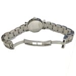 Tiffany & Co. Atlas watch, total weight 51.2g, stainless steel, quartz movement, black dial. - Image 6
