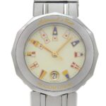 Corum Admirals Cup Watch 39.610.20 V050 Stainless Steel Silver Quartz Analog Ivory Dial Women's