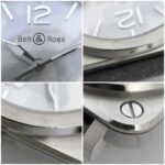 Bell & Ross Watch Aviation 39 f-22679 Camouflage White Shell Silver Gray BRS-64-S Men's SS Suede Leather Rubber Quartz Square Dial Interchangeable Strap Battery Operated - Image 9
