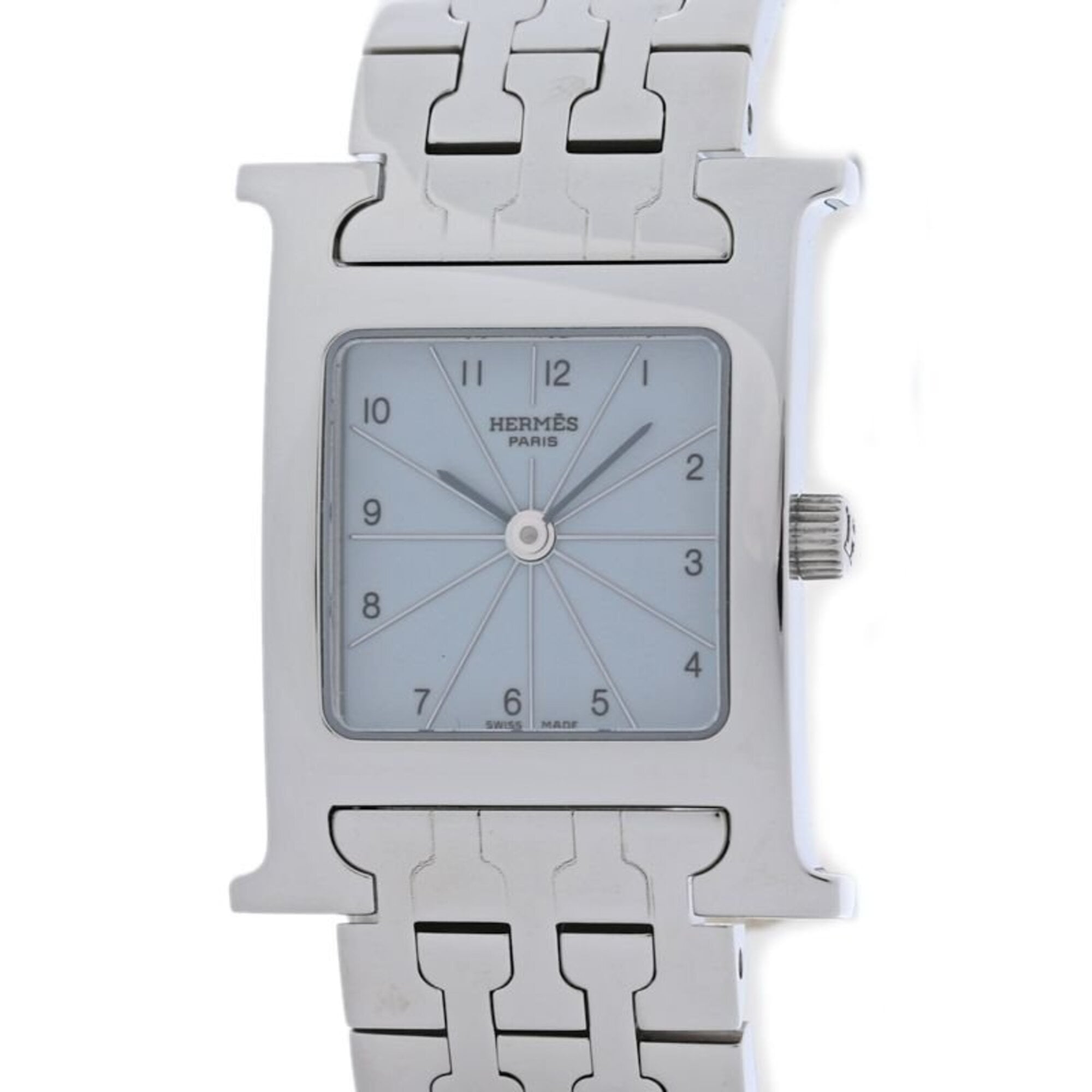 2000_69ace79f-490a-48b1-8888-5422237324be.jpg HERMES H-Watch HH1.210.632/4804 Women's Watch Stainless Steel /40407 - Image 1