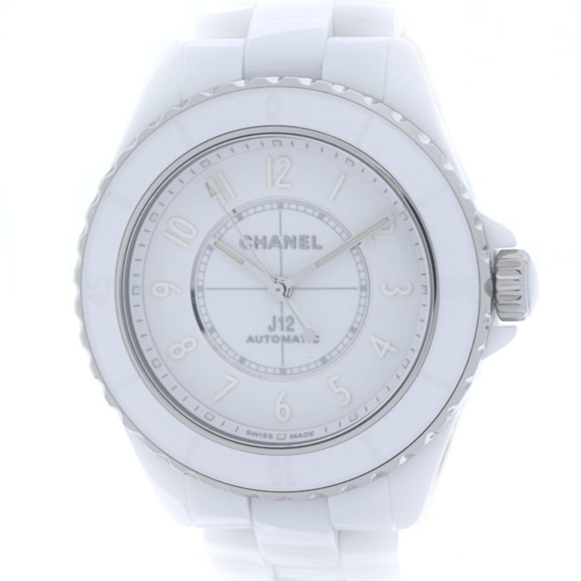 2000_6b83e95a-651d-4c73-89b3-7007b39f5960.jpg CHANEL J12 Phantom Caliber 12.1 H6186 Men's Watch, White Ceramic x Stainless Steel, 40401 - Image 1