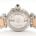 Cartier Pasha de watch, 18K pink gold (PG) stainless steel, boys' size, silver tone, W2PA0008 - Image 5