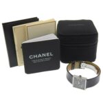 Chanel Mademoiselle H0525 Black Dial Stainless Steel/Enamel Leather Quartz 23mm Women's Watch - Image 9