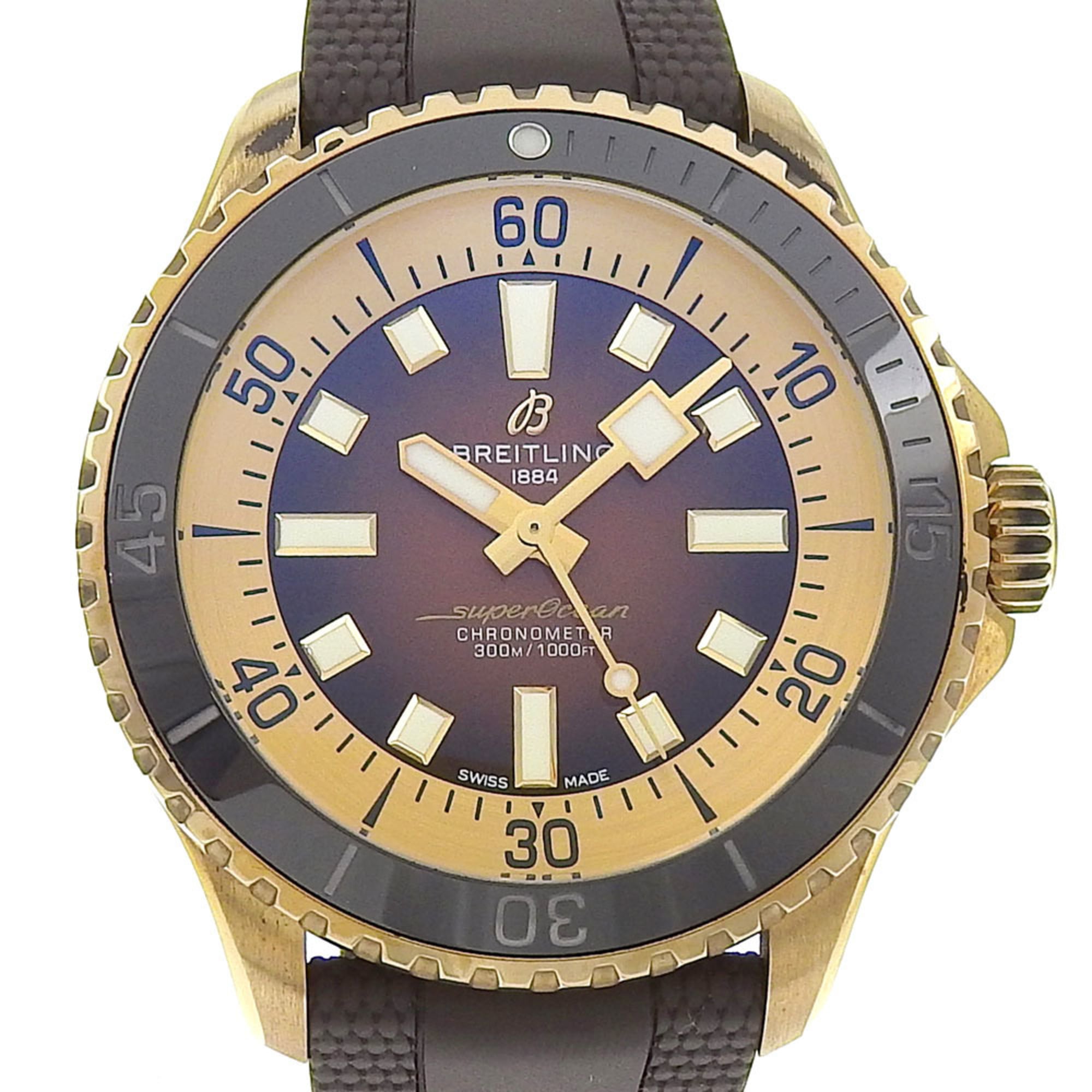 2000_6c3ff04c-2be1-4a4f-932a-2593abc2a70a.jpg BREITLING Super Ocean Automatic 44 Watch cal.SW200-1 N17376201Q1S1 x Rubber Bronze Brown Dial Men's - Image 1
