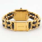 Chanel CHANEL PremiÃ¨re M Wristwatch, Gold Plated (GP), Leather Strap, Women's, Black, H0001 - Image 5