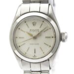 ROLEX Oyster Precision 6410 Steel Hand-Winding Ladies Watch Vintage