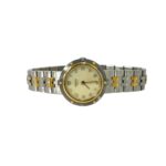 HERMES Vintage Clipper Stainless Steel Quartz Watch, Silver/Gold, 29391 - Image 8
